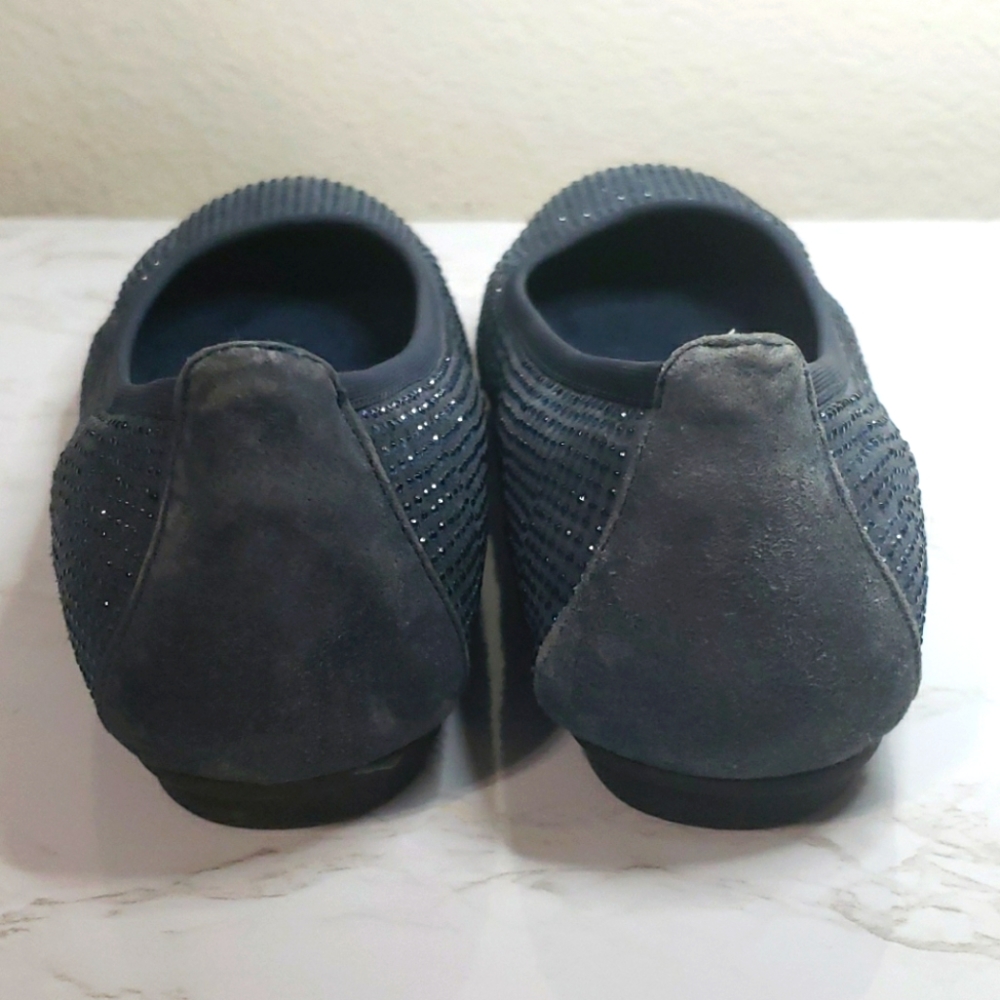 Vionic Navy Blue Rhinestone Flats - Picture 4 of 5